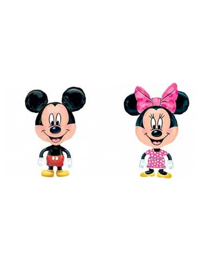 Шар (32"/64 см) Ходячая Фигура большеголовая Микки или Минни