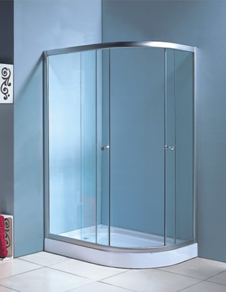 Душевой уголок Водный Мир ВМ-8137 L/R, Низкий поддон, стекло матовое, 100x80x194 см.