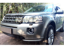 Защита радиатора Land Rover Freelander II (рестайлинг 2) 2012- (бензин) black