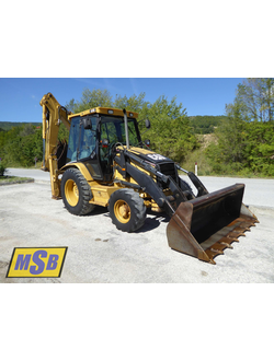 Стекла на экскаваторы-погрузчики Caterpillar 428d, Caterpillar 432d