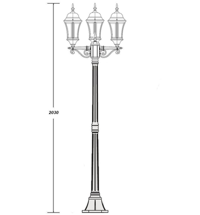 Садово-парковый светильники Astoria l S08 (h=197см)