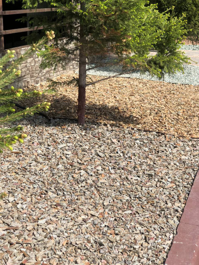 Кора дерева каменная крошка галтованная, 10-20 мм