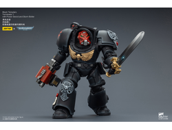 Терминатор Черных Храмовников (Warhammer 40K) - КОЛЛЕКЦИОННАЯ ФИГУРКА 1/18 Black Templars Terminator with Power Sword and Storm Bolter (JT03097) - JOYTOY