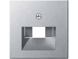 027026 Gira, накладка розеток RJ, алюминий