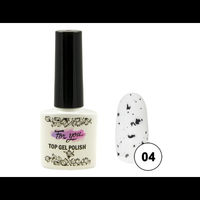 Топ FOR YOU Black Flakes Velvet (крупный) № 04