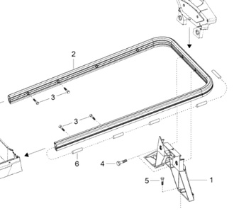 Задний бампер оригинал BRP 511000864 для BRP LYNX/Ski-Doo (Rear Bumper)