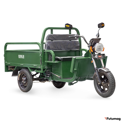 Грузовой электротрицикл Rutrike Партнёр 1500 48V1200W зеленый