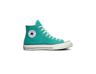 Chuck 70 Hi Court Green Egret Black