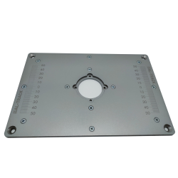 Пластина универсальная для установки фрезера в стол 170*250 мм. с гравировкой линеек