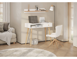 Стол письменный с ящиком и открытой нишей 6-01101