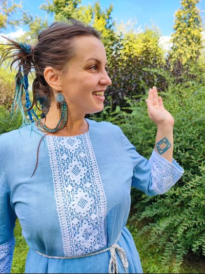 Платье крапивное "Пробуждение"