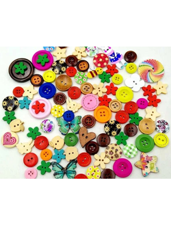 Пуговицы деревянные