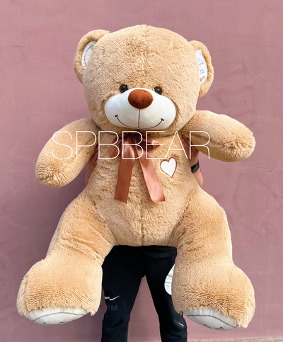 Большой плюшевый медведь 160 см кремовый Феликс