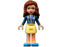 Friends Olivia Nougat - Bright Light Yellow Skirt, Dark Blue Jacket, Dark Azure Shoes, n/a (frnd460)