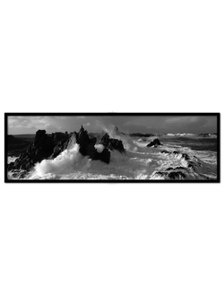 Постер Морской прибой "Ecume de Mer" Филиппа Плиссона Art Boat/OE 339.01.006N 35x95см в черной рамке
