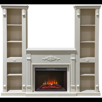 Электрокамин Брукс Элит WT с очагом Sparta 25.5 LED