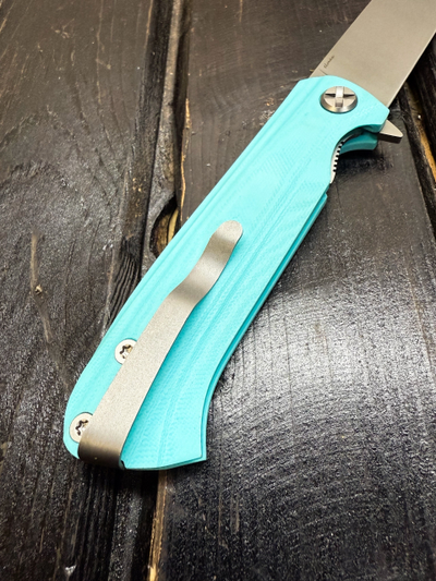 Складной нож ЧИЖ-DOUBLE сталь ELMAX,  G10 "тиффани"