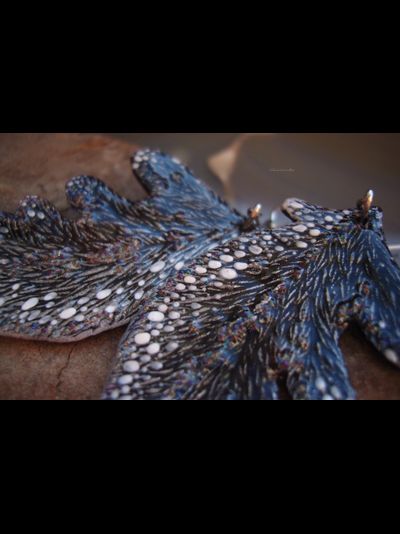 "Крылышки Полумглистой феи", серьги в стиле фэнтези