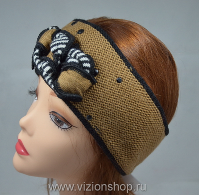 Повязка на голову с бантом Vizio 4958