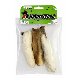 Naturel Food (Натурель Фуд) Натуральное лакомство для собак Кроличьи лапки, 70 г
