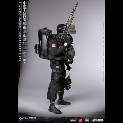 Китайский боевой пловец - КОЛЛЕКЦИОННАЯ ФИГУРКА 1/6 PLA Navy Marine Corps Combat Diver (78073) - DAMTOYS