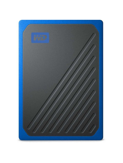 Портативный SSD WD My Passport Go 1Tb 2.5, USB 3.0, синий, WDBMCG0010BBT-WESN