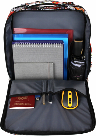 Рюкзак сумка для ноутбука 15.6 - 17.3 дюймов Optimum, зверополис