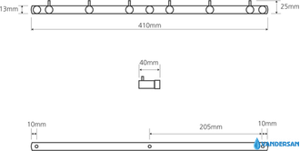 Крючок для полотенца Bemeta Omega 104606112