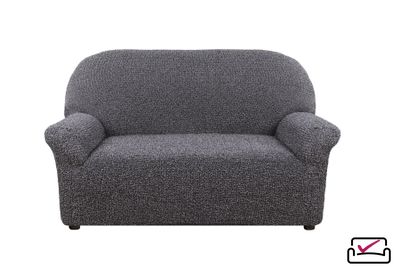 Чехол на 2хм диван Аричиато Медитеранио Серый. Защита для мягкой мебели от животных. ИТАЛИЯ