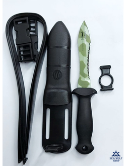 Нож подводный SARGAN "ТУРГОЯК" камуфляж покрытие