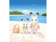 Sylvanian Families Набор Кролики в купальных костюмах, 5233