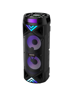 Портативная колонка FUMIKO TOWER с подсветкой и микрофоном BLACK