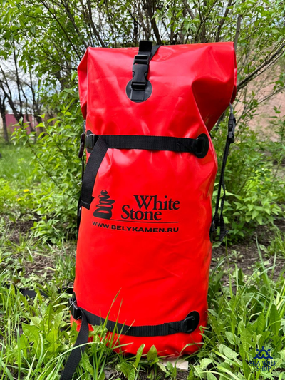 ГермоРюкзак 50л White Stone походный жестк. Красный