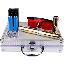 Синяя лазерная указка 50000mW GOLD + защитные очки