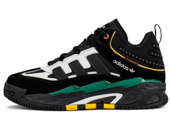 Adidas Niteball With Fur Black Green с мехом