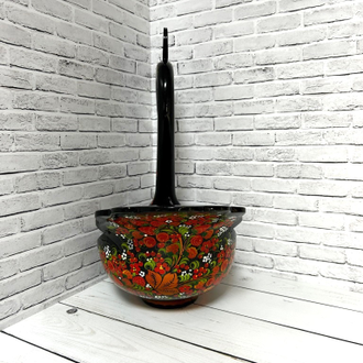 Лебедь большой с ковшами 50*40*23 см сувенирный с росписью Хохлома