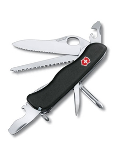 Нож для спецслужб с фиксатором TRAILMASTER, 111 мм, черный, Victorinox