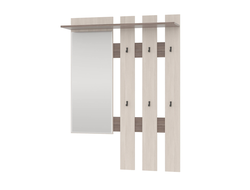 Вешалка с зеркалом ЛИРА Бодега темный/светлый