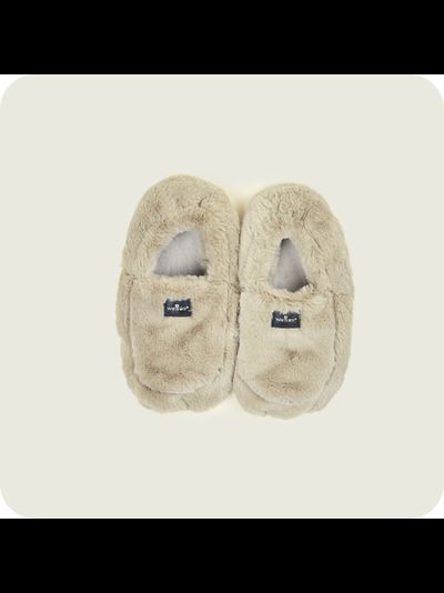 Тапочки-грелки для ног Luxury (бежевые)