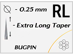 PEACH - Round Liner Long Taper Extra / 0.25