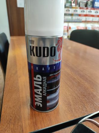 KUDO KU-5101 Эмаль аэрозольная для радиаторов отопления белая (0,52л.)