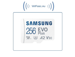 Карта памяти microSDXC UHS-I U3 Samsung EVO PLUS 256 ГБ, 130 МБ/с, Class 10, MB-MC256KA/RU, 1 шт., переходник SD