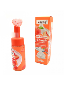 Пенка для умывания Karite Make-Up Remover Peach silky milk 150мл оптом