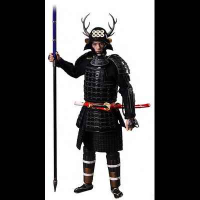 ПРЕДЗАКАЗ - Самурай Санада Юкимура (в черном) - Коллекционная фигурка 1/12  The Greatest Warrior of Japan Black Standard (D12006) - D12TOYS ?ЦЕНА: 12900 РУБ.?