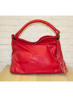 Сумка-мешок с декором-кисточкой