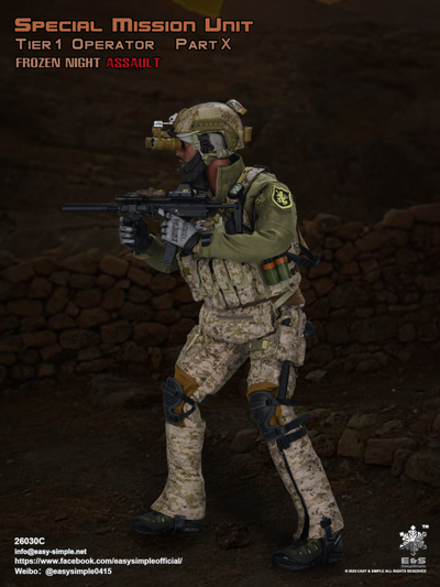 Штурмовик группы Сил специальных операций США - КОЛЛЕКЦИОННАЯ ФИГУРКА 1/6 scale Special Mission Unit Part X Frozen Night Assault (26030C) - Easy&Simple