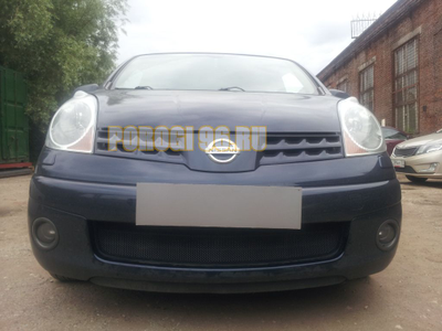 Защита радиатора Nissan Note 2005-2008 black
