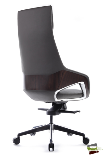 Кресло Aura FK005-A Антрацит (MB917) натуральная кожа 68*68*122-128