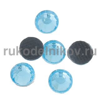 термостразы плоская спинка ss20 (5 мм), цвет-небесно-голубой, материал-стекло, 5 гр/уп