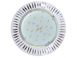Светильник встраиваемый Ecola GX53 H4 DL5383 Рифленые реснички Белый/Алюм. 20x110 FW5383ECB